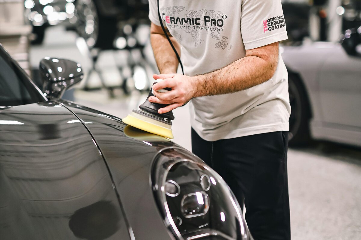 Car owner reviewing service history